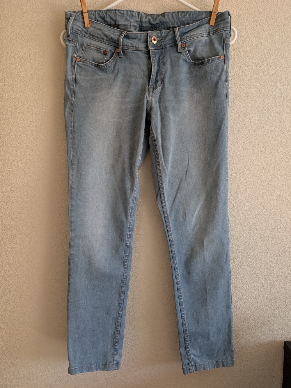 H&M &Denim Skinny Low Waist Jeans Size 29/30, ankle cropped